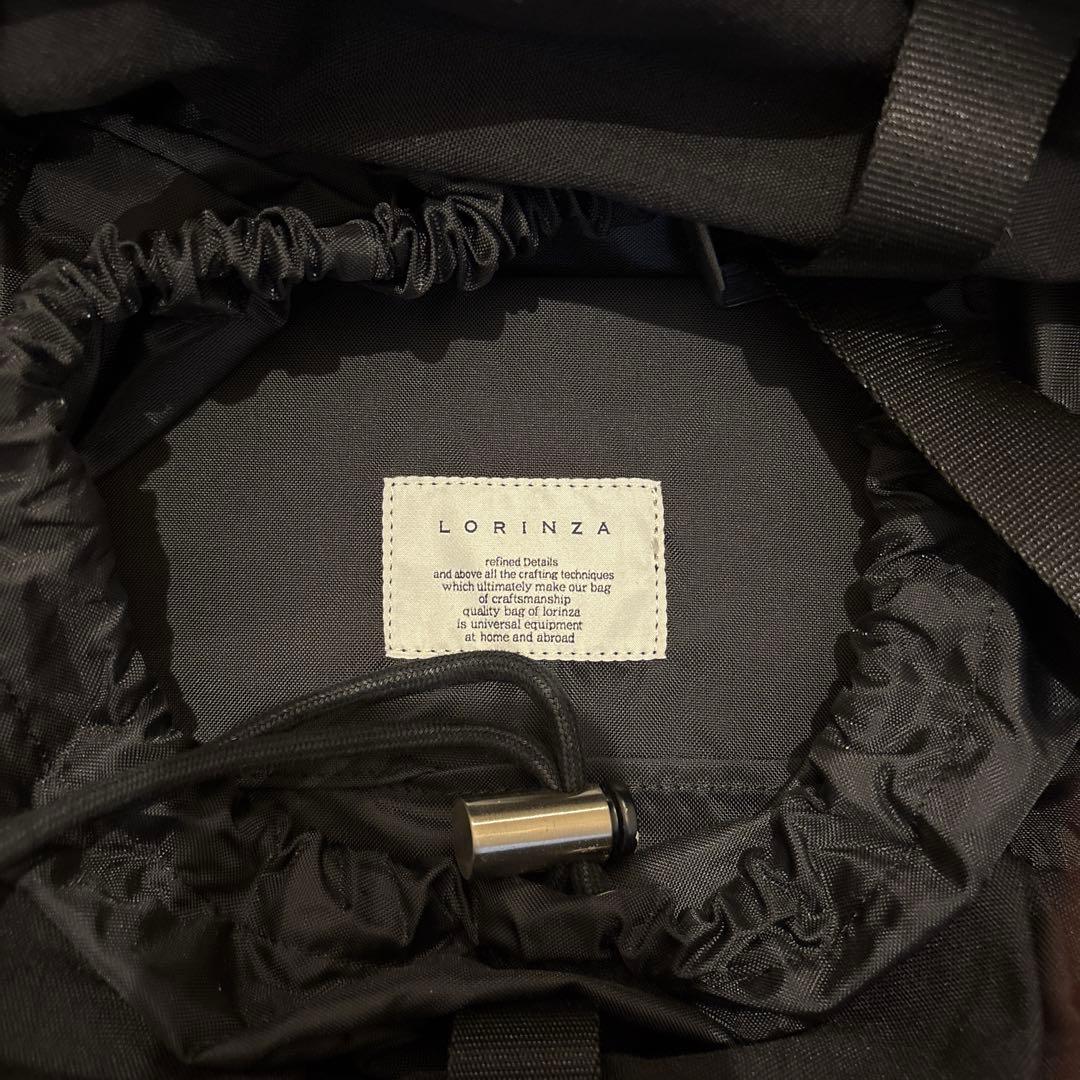 LORINZA ブラック バックパック プラダ