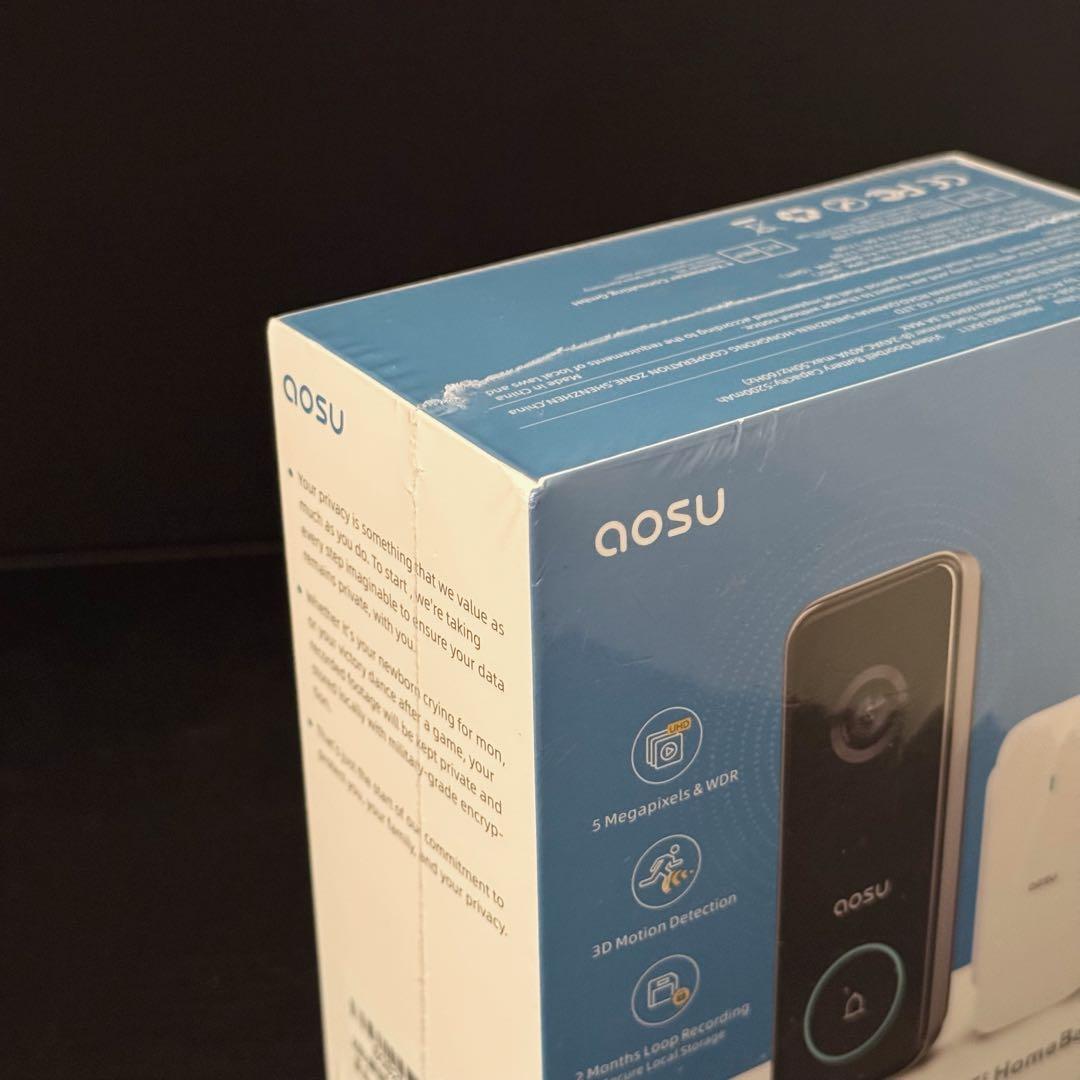 AOSU 5MP ワイヤレス ドアベル インターホン／新品未開封
