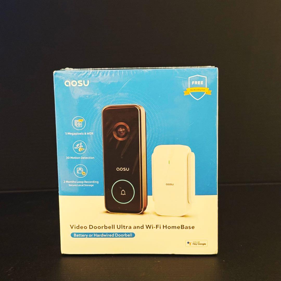 AOSU 5MP ワイヤレス ドアベル インターホン／新品未開封