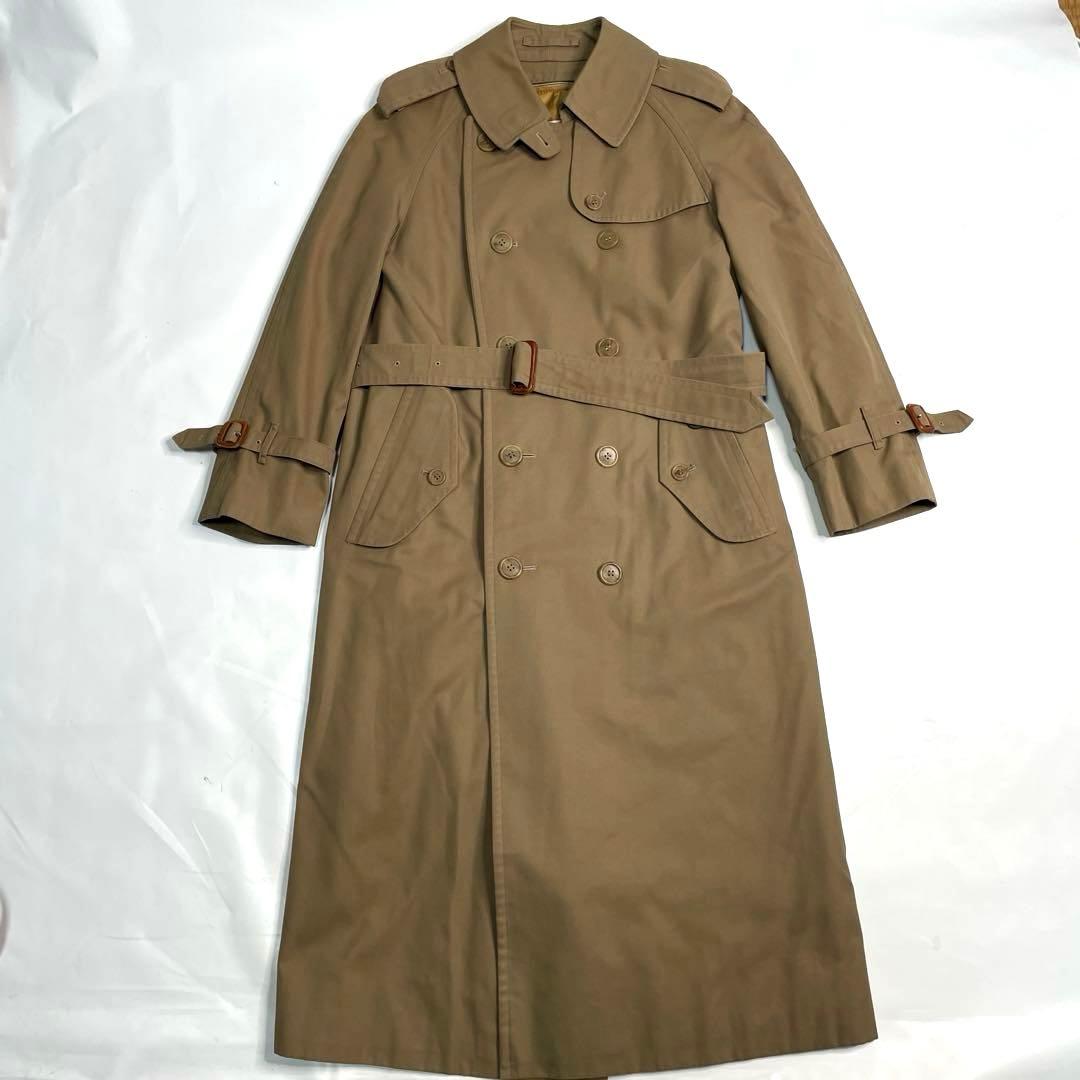 美品✨ バーバリー　ロングトレンチコート　ノバチェック　ハニーベージュ