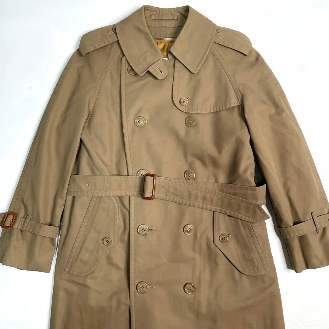 美品✨ バーバリー　ロングトレンチコート　ノバチェック　ハニーベージュ