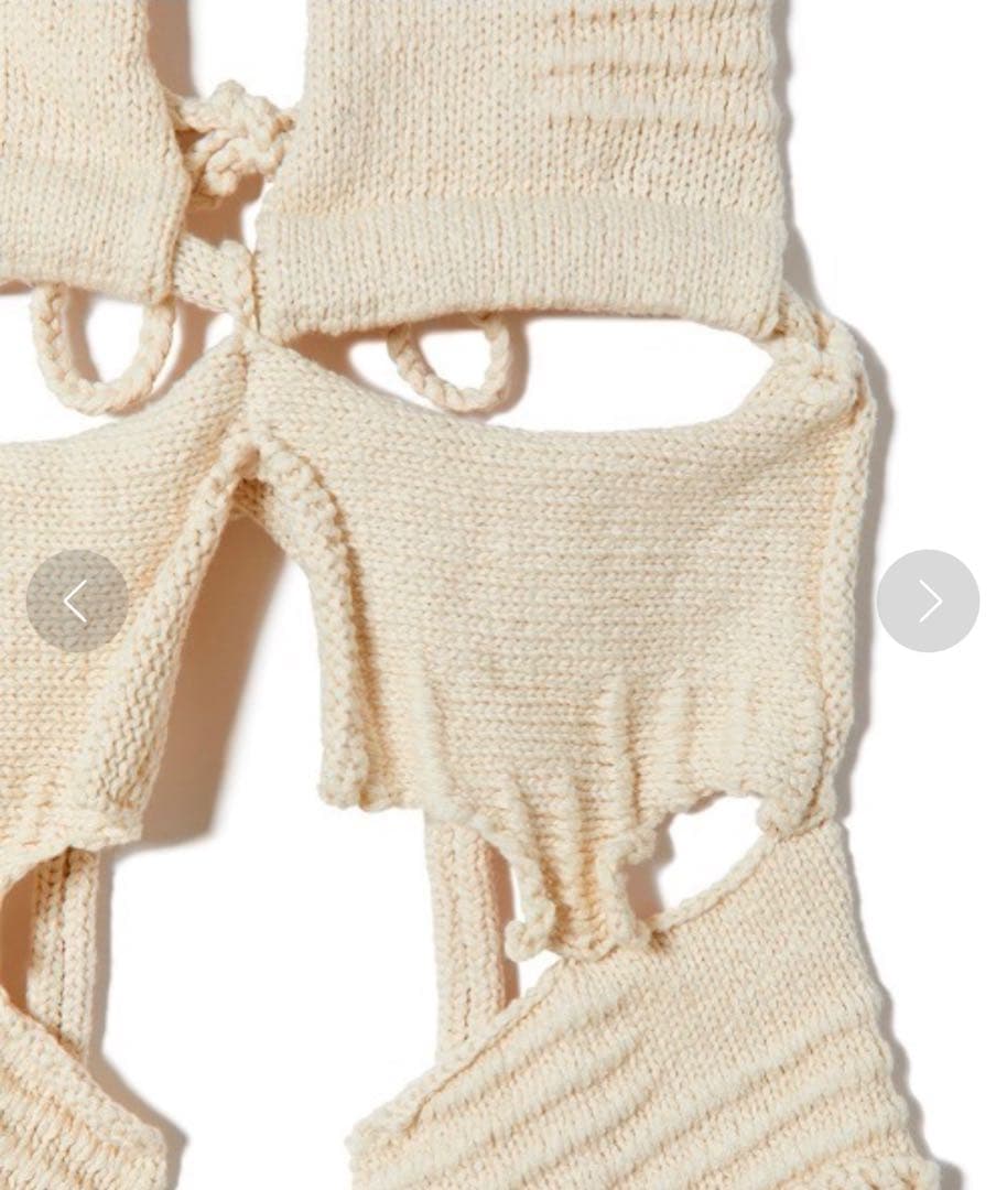 【PERVERZE/パーパーズ】Rib Cage Bustier 白