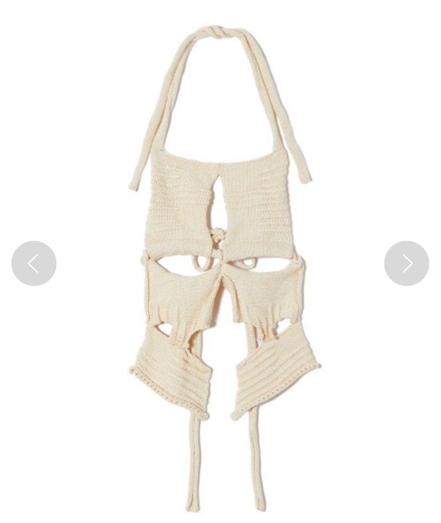 【PERVERZE/パーパーズ】Rib Cage Bustier 白