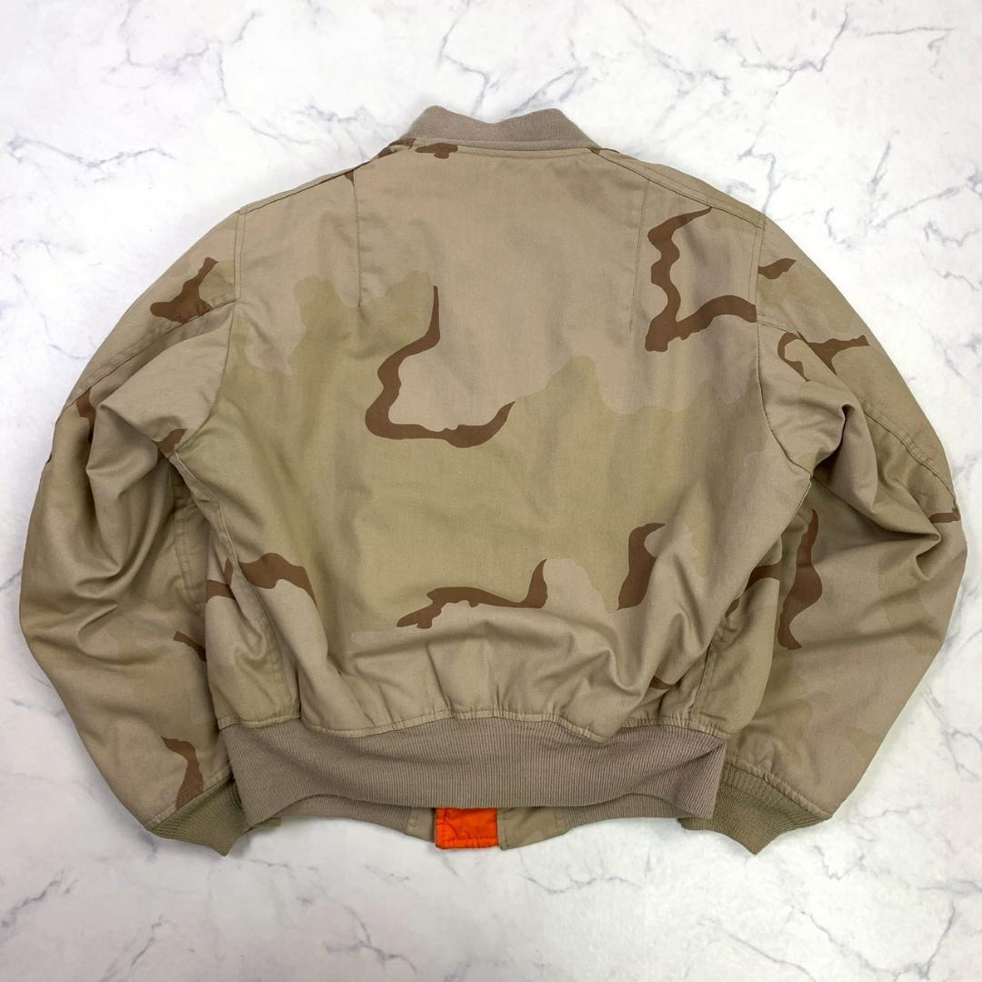 デザートカモ 80s USA製 ALPHA MA-1 コットン L　D976