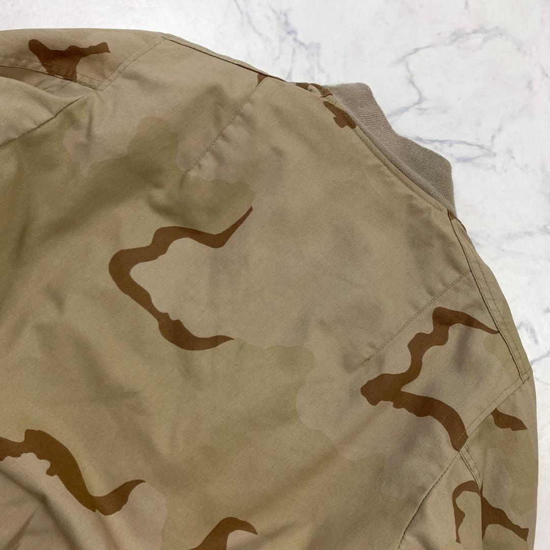 デザートカモ 80s USA製 ALPHA MA-1 コットン L　D976