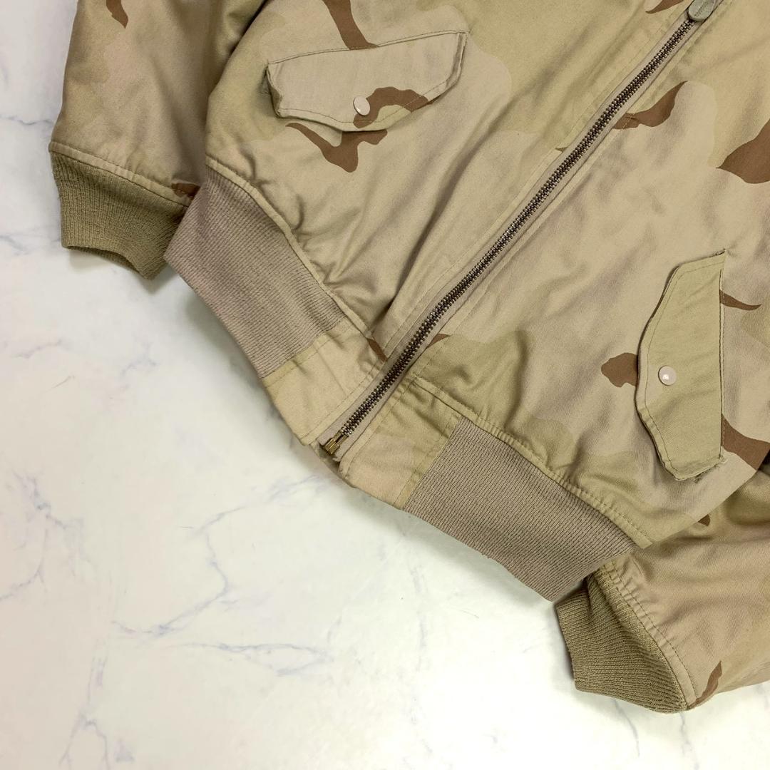 デザートカモ 80s USA製 ALPHA MA-1 コットン L　D976