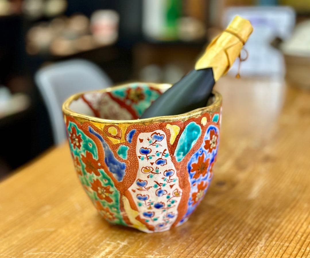 【再値下げ】　和田一人作　ワインクーラー　冷酒クーラー　鉢カバー　アイスペール