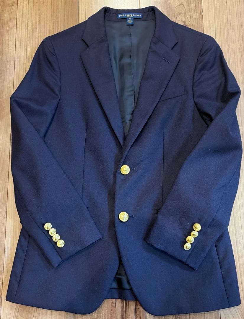 ラルフローレン　フォーマルジャケット　紺ブレザー　イタリア製　金ボタン