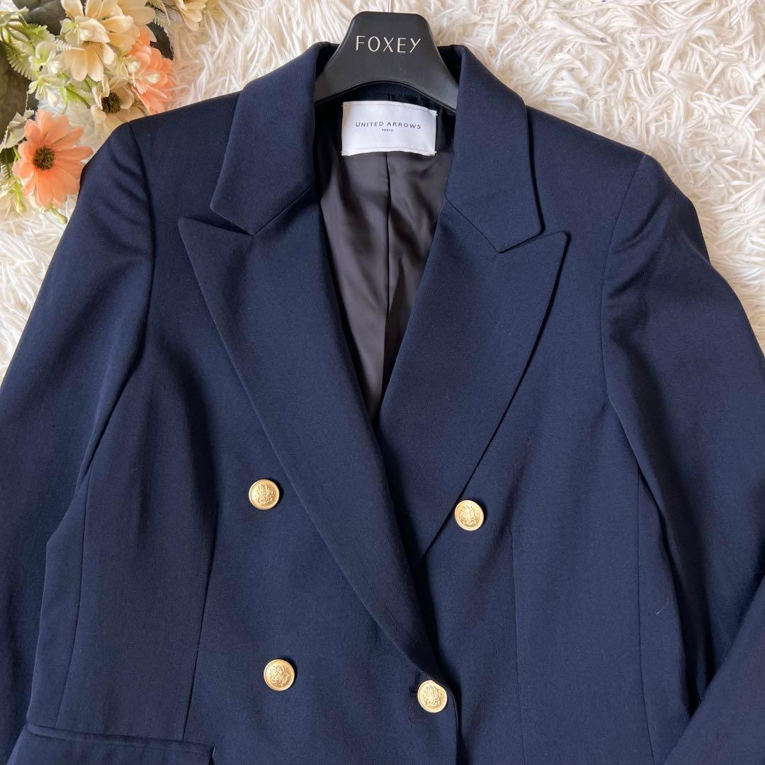 UNITED ARROWS ユナイテッドアローズ 紺ブレ 金 ボタン UWSC