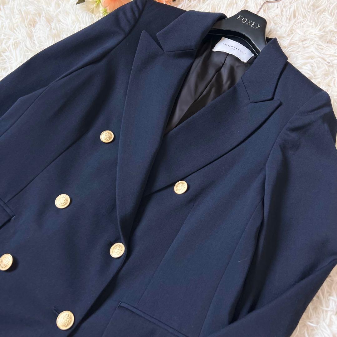 UNITED ARROWS ユナイテッドアローズ 紺ブレ 金 ボタン UWSC