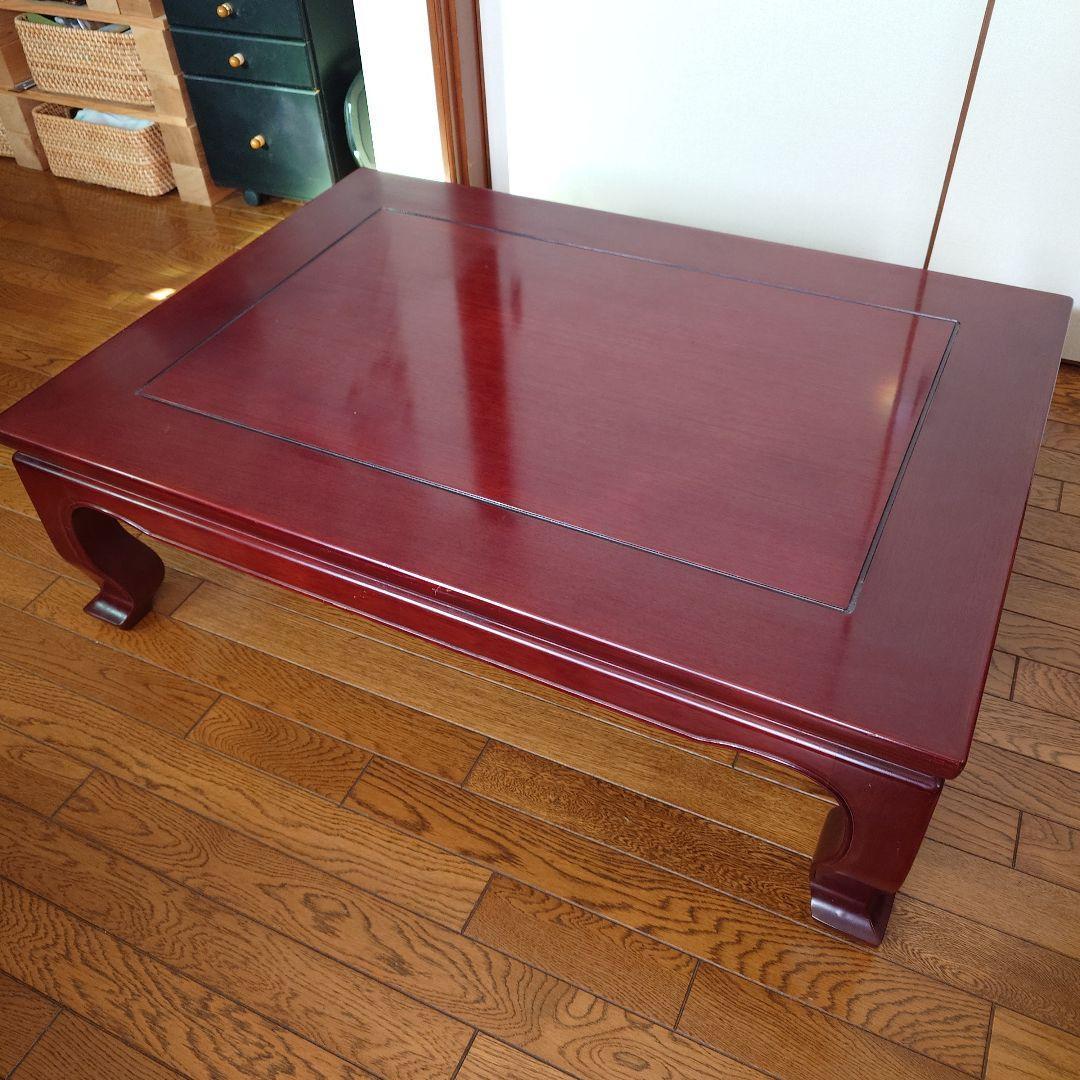 カリモク　ローテーブル　机　アンティーク家具