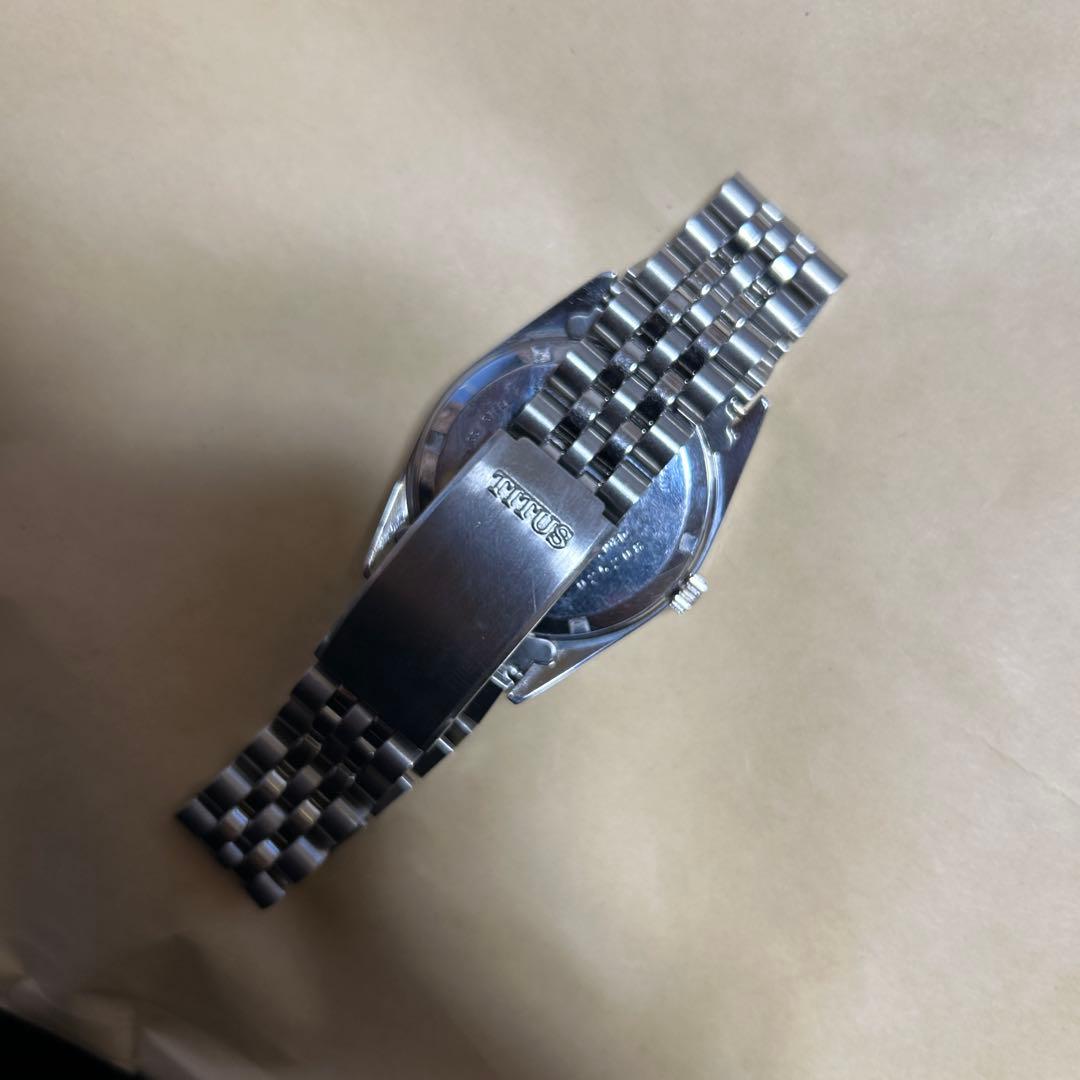 も*ん様 中古メンズTITUSブランド自動巻き腕時計