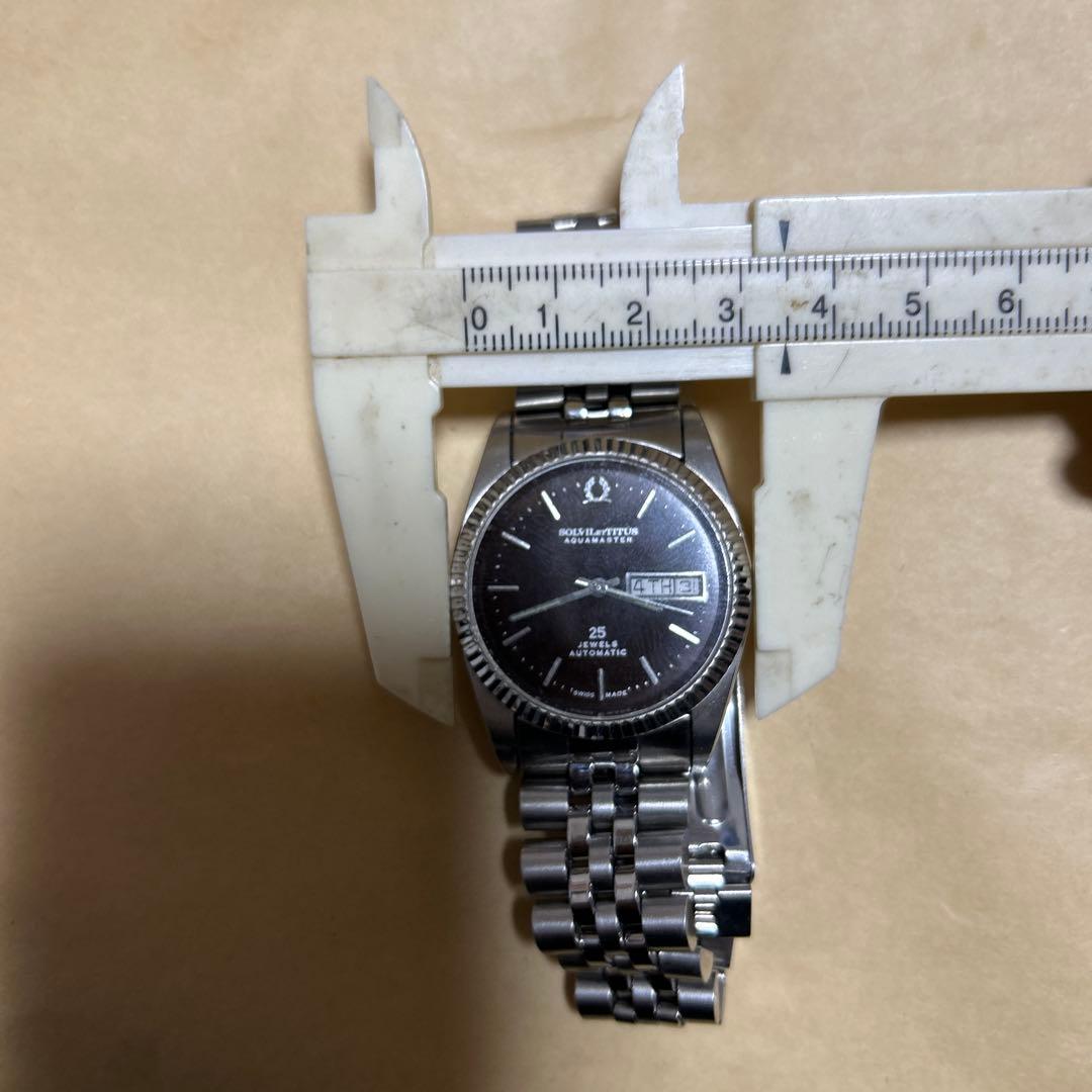 も*ん様 中古メンズTITUSブランド自動巻き腕時計