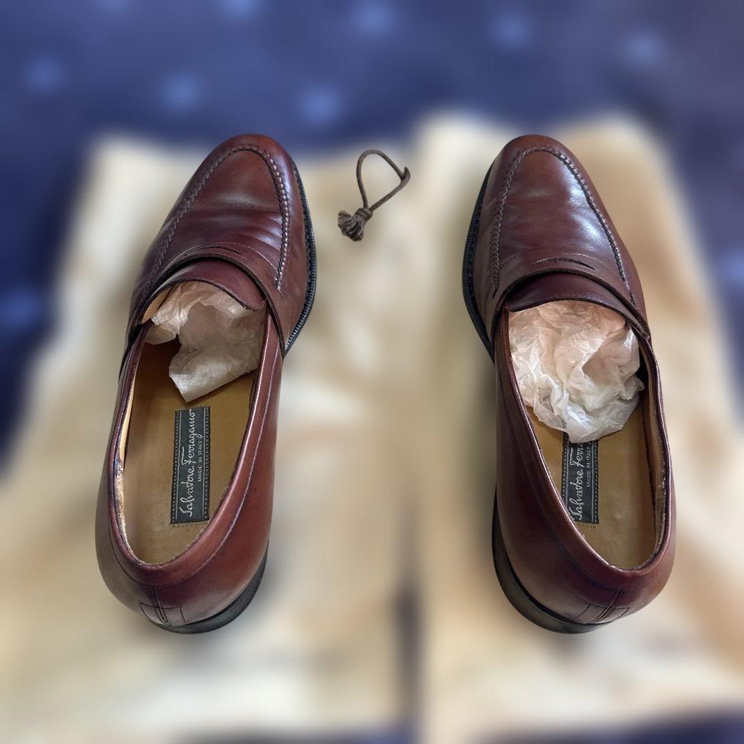 Salvatore Ferragamo ブラウン ローファー