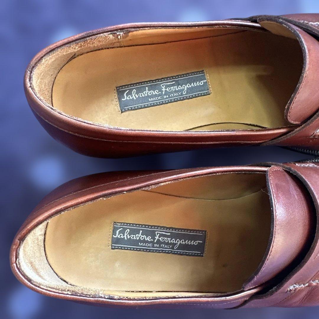 Salvatore Ferragamo ブラウン ローファー