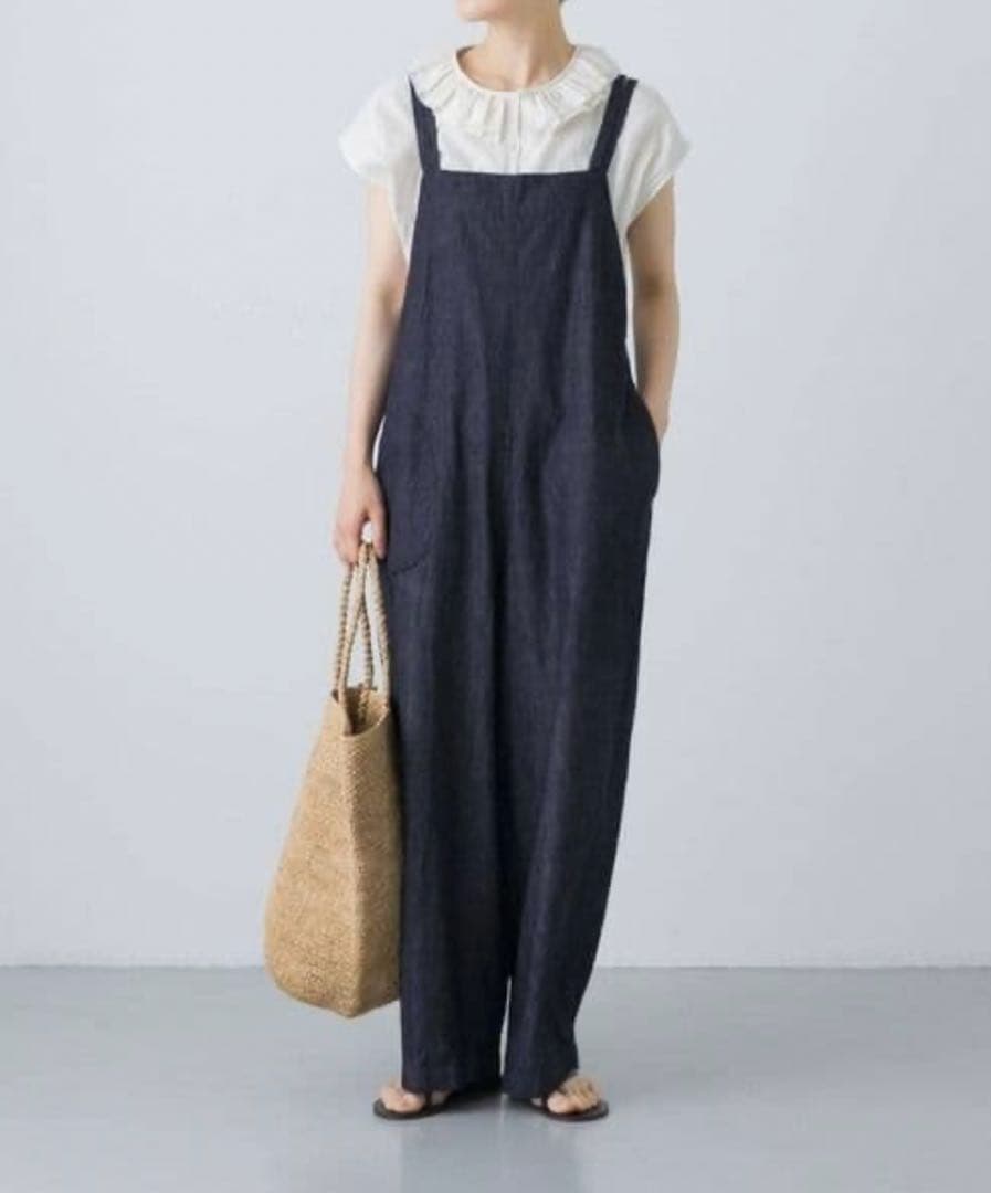 かぐれ　デニムイージーサロペット　オールインワン