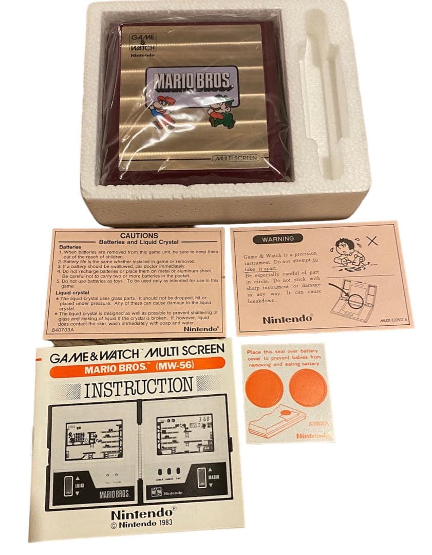美品　任天堂GAME&WATCH MULTI SCREEN MARIO BROS