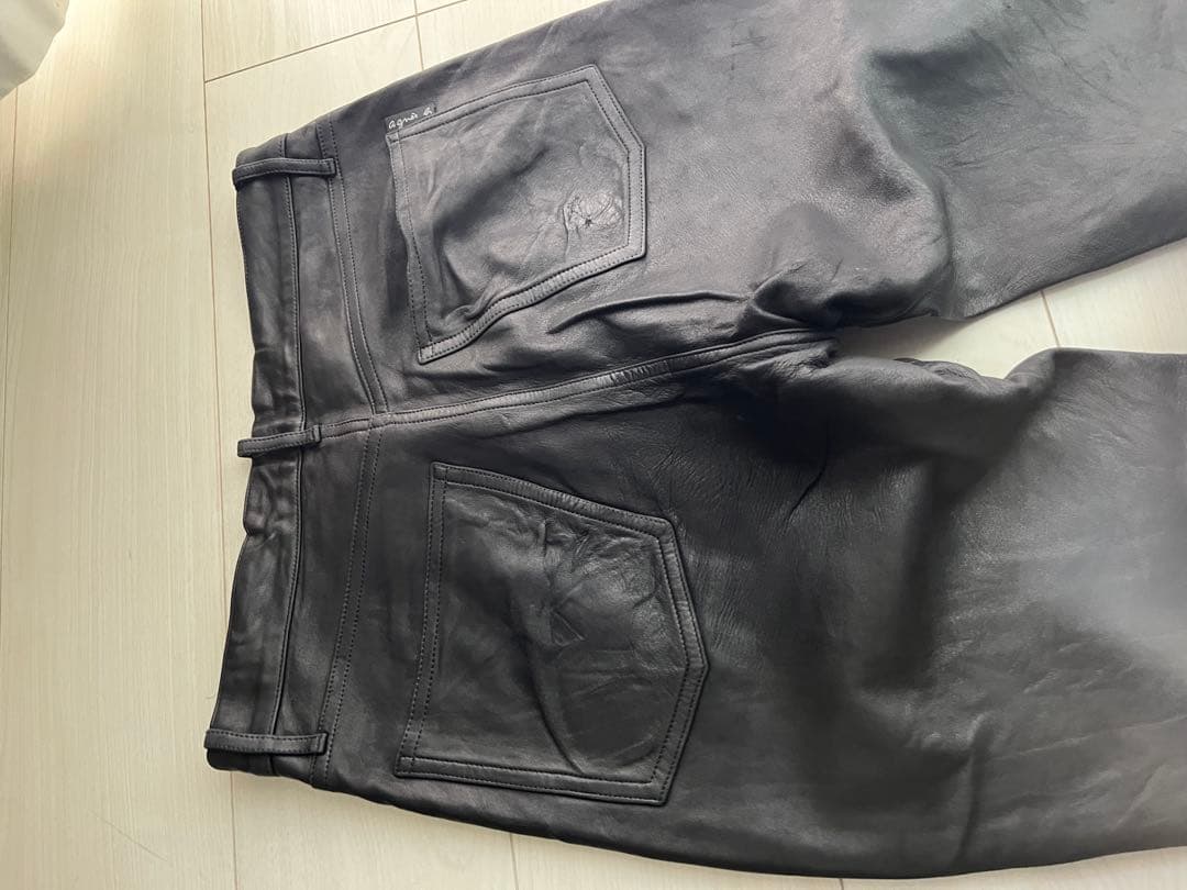 パンツ archive agnes b. lamb leather pants