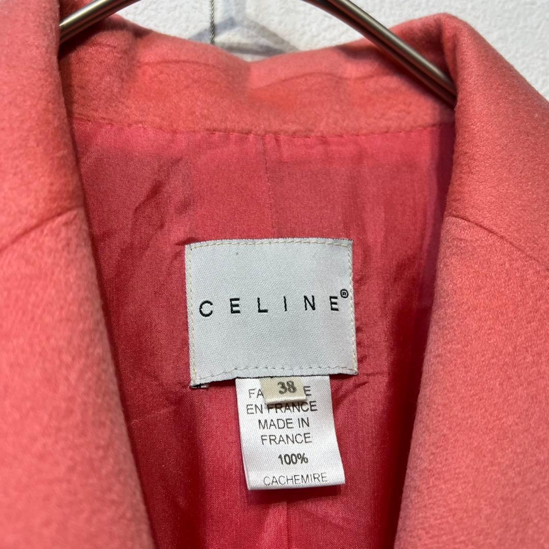 希少 CELINE マイケルコース期 上質 カシミヤ シルク チェスターコート
