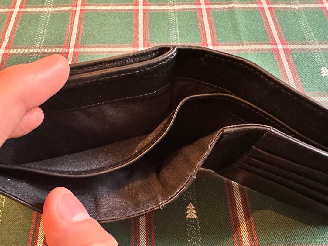 メゾンマルジェラ　二つ折り財布　シボ革　S55UI0288