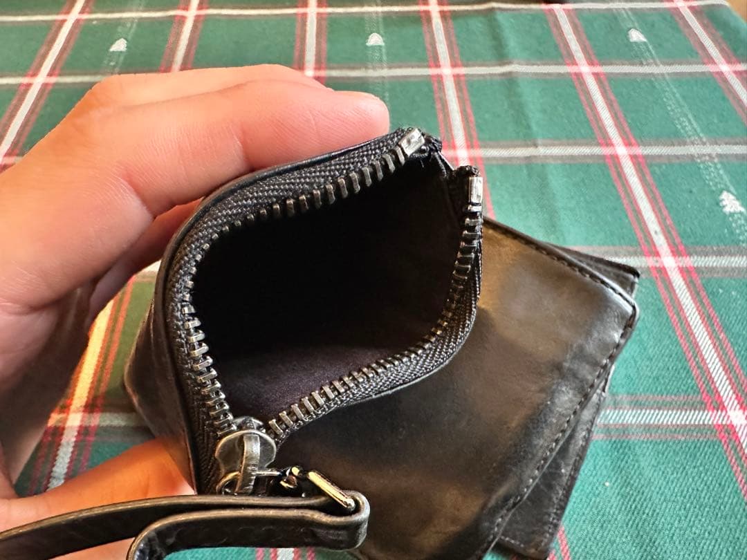 メゾンマルジェラ　二つ折り財布　シボ革　S55UI0288