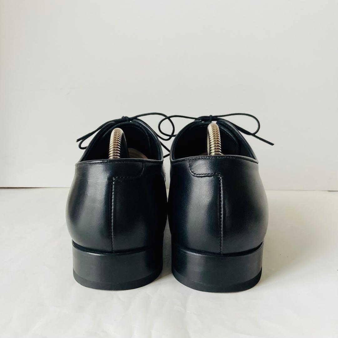 【美品】REGAL リーガル 黒 プレーントゥ 24.5cm 除菌・消臭済み