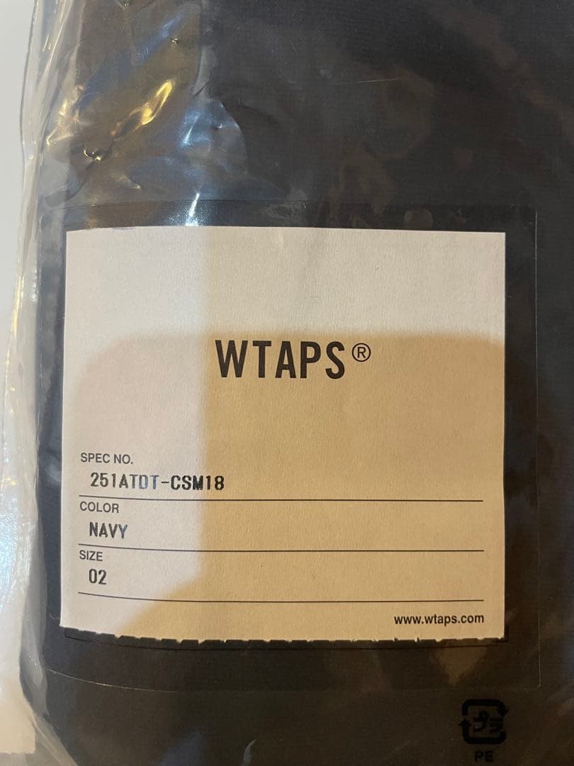 WTAPS 251ATDT-CMS18 NAVY 長袖カットソー美品