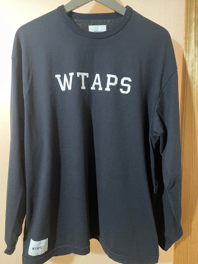 WTAPS 251ATDT-CMS18 NAVY 長袖カットソー美品