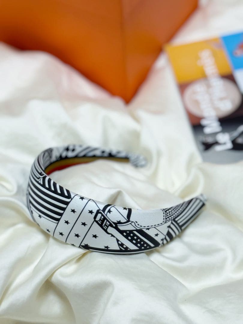 人気　エルメス　カチューシャ　ヘアバンド　ヘアアクセサリー　ジナ　ジグザグ