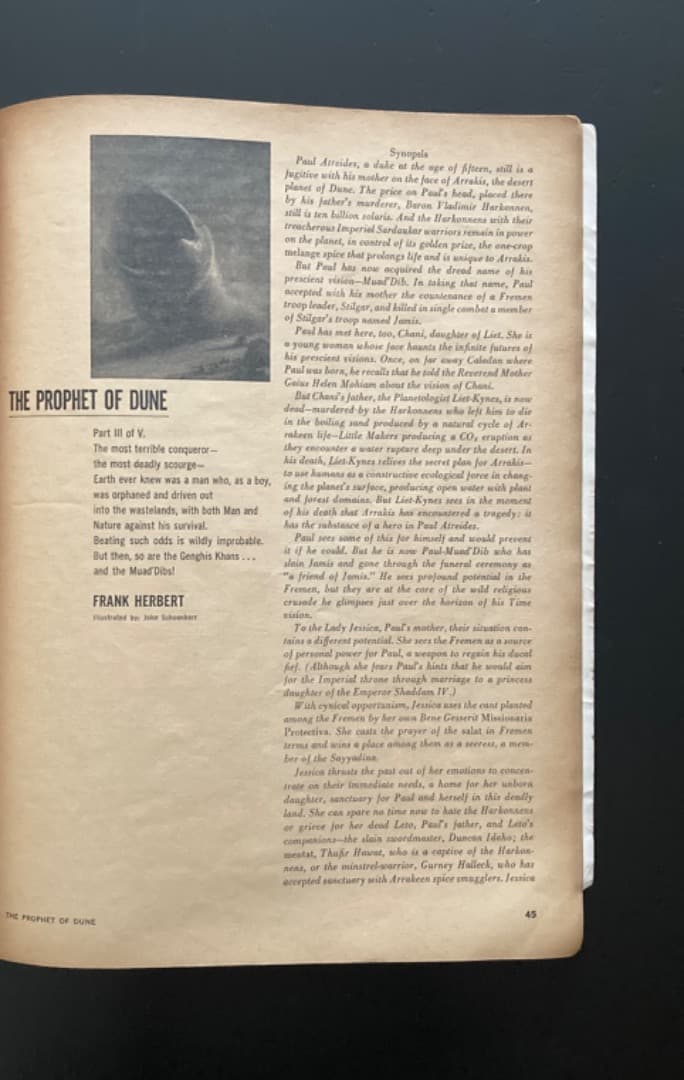 186《激レア》『雑誌 Analog（アナログ）』DUNE 初出掲載号2冊セット