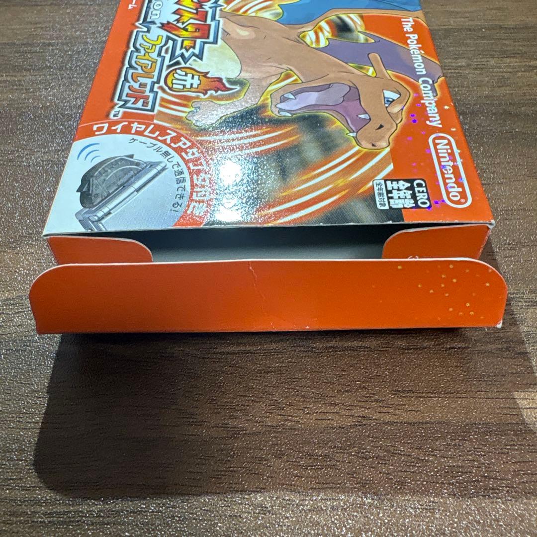 【GBA】 ポケモン ファイアレッド ワイヤレスアダプタ 【動作確認済】　赤