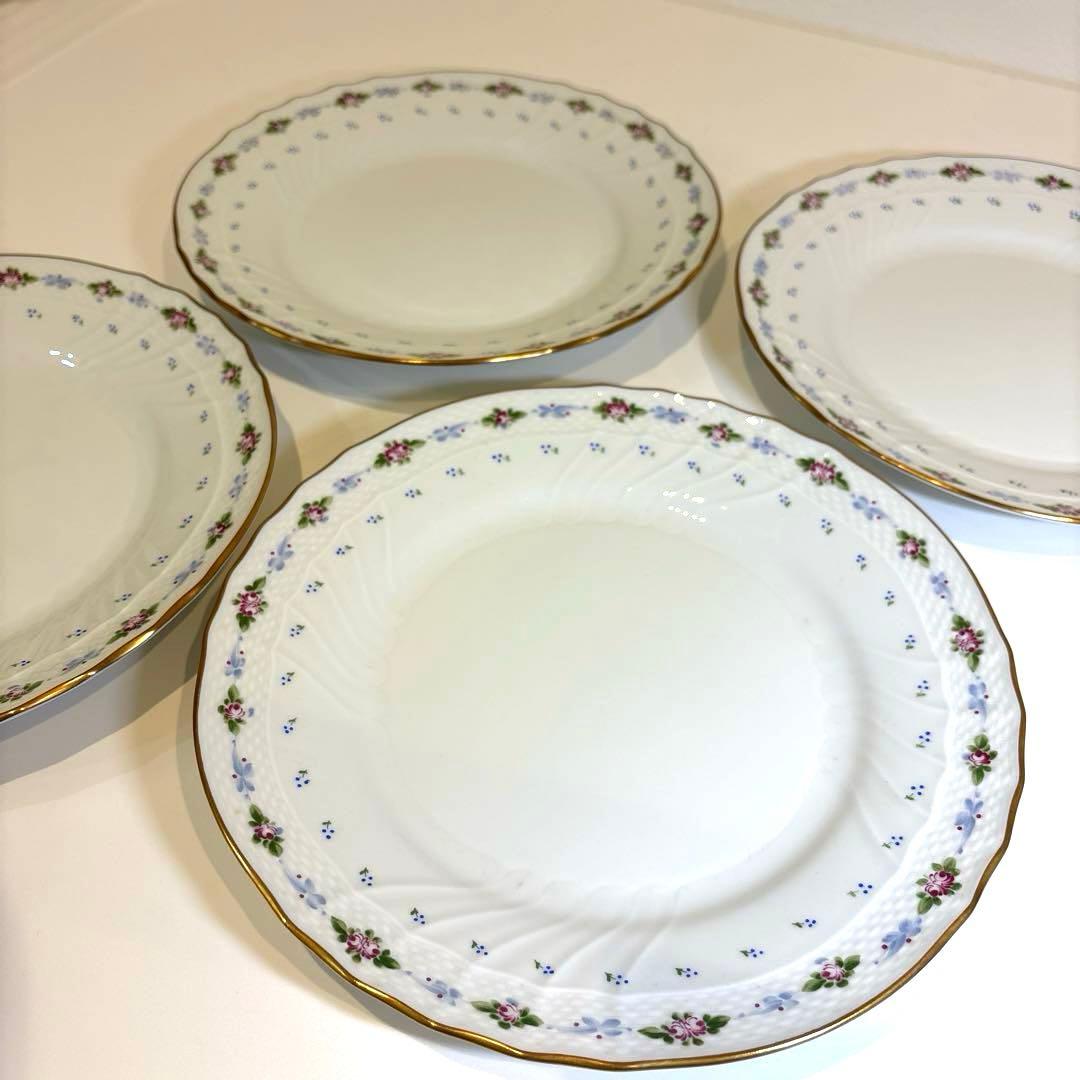 【美品】リチャードジノリ　ベッキオカプリ　ディナープレート4枚セット24.5㎝