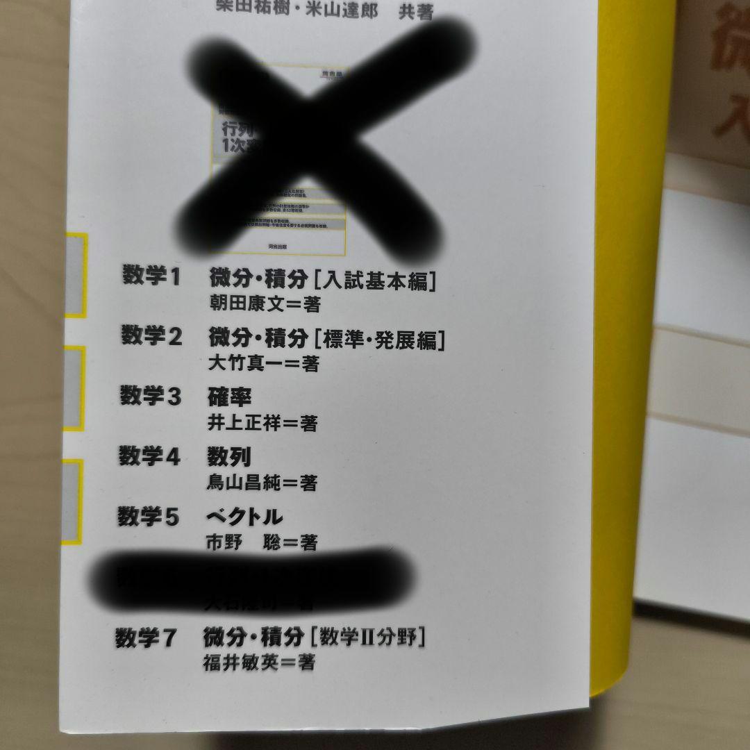 国公立二次対策問題集数学 新こだわって7冊セット　河合塾