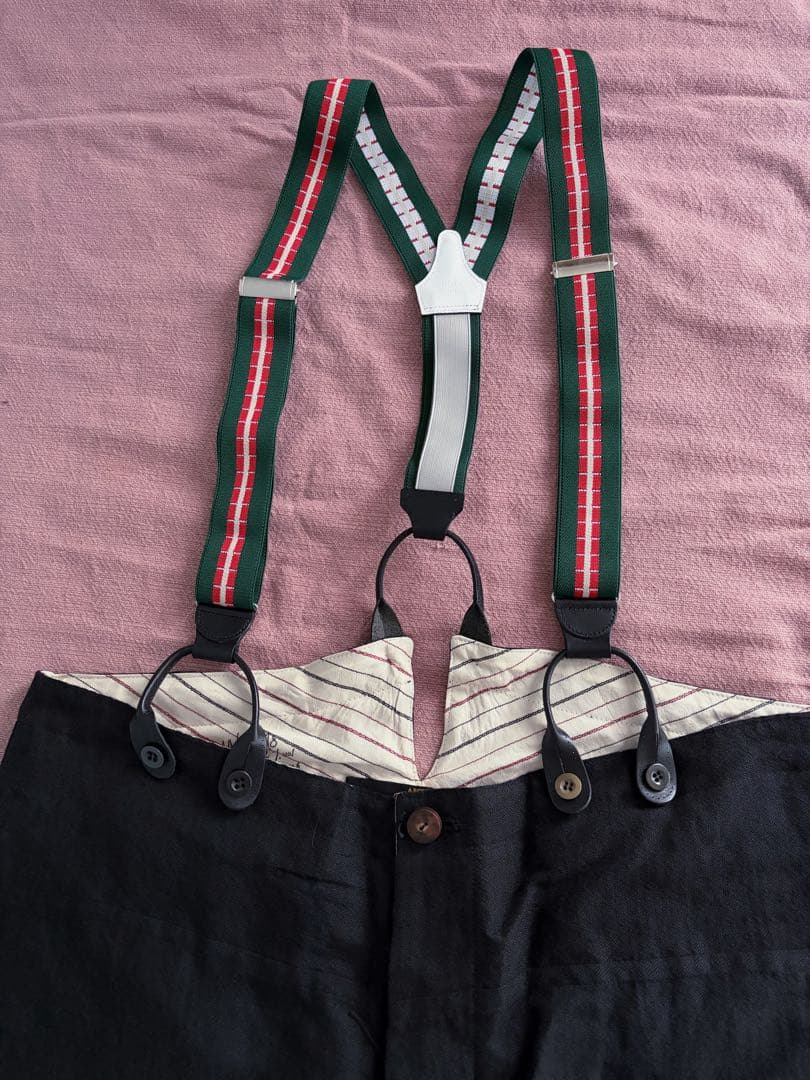 ARCHIVIO J.M.Ribot アルキビオJMリボット サスペンダーパンツ