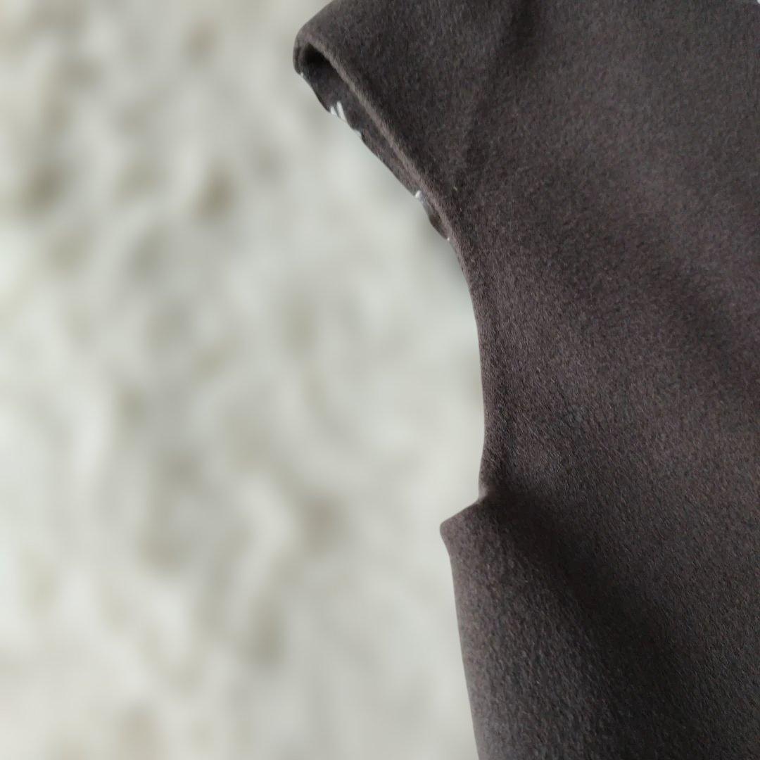 大人気♡美品✨YONFA ウールジレコート ハンドメイド仕立 スリット ブラウン