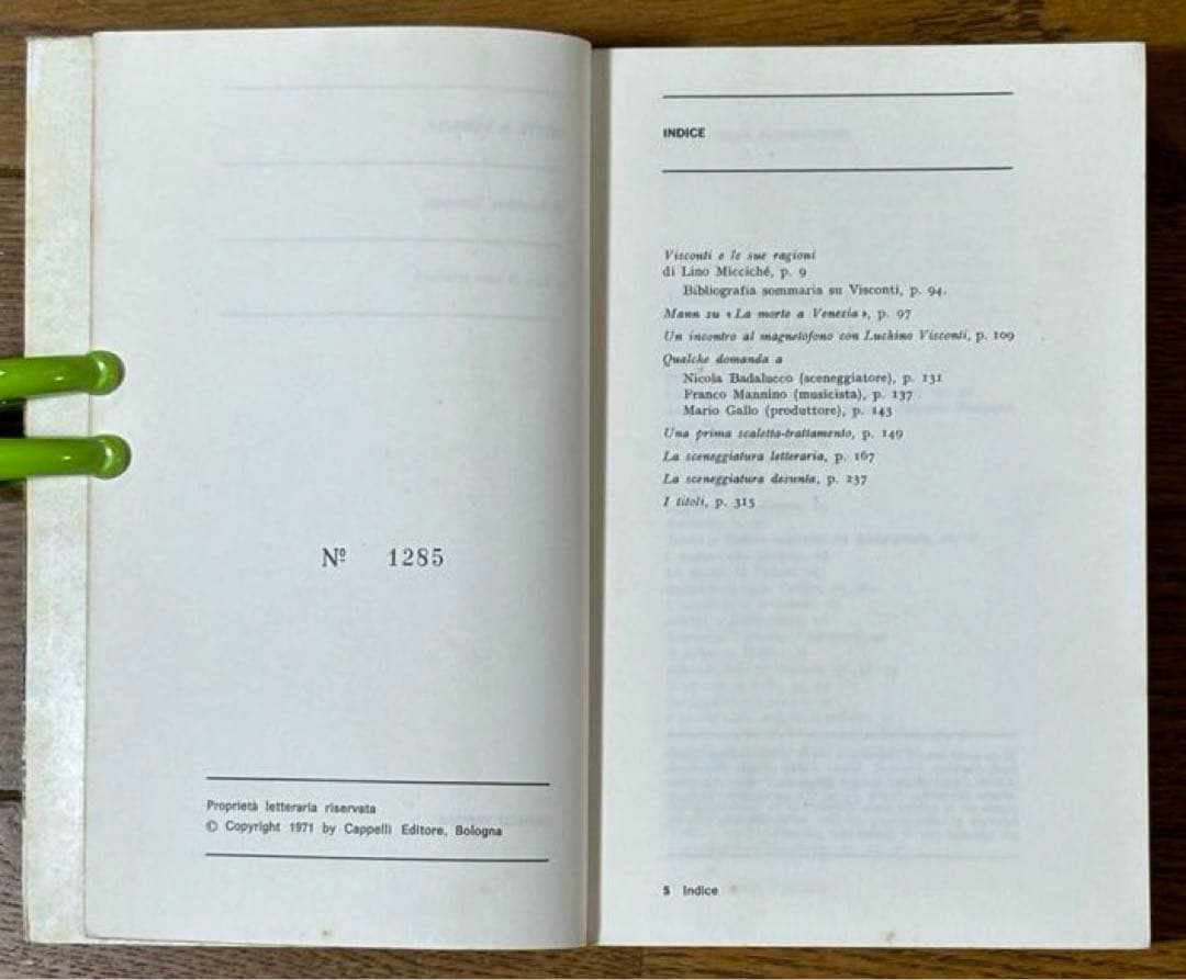 ヴィスコンティ映画本2冊イタリア語版ヴェニスに死す　ルートヴィヒ　シナリオと解説