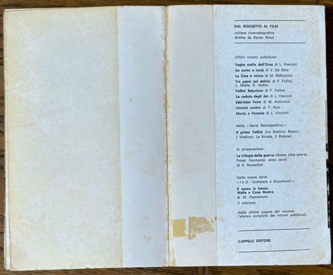 ヴィスコンティ映画本2冊イタリア語版ヴェニスに死す　ルートヴィヒ　シナリオと解説