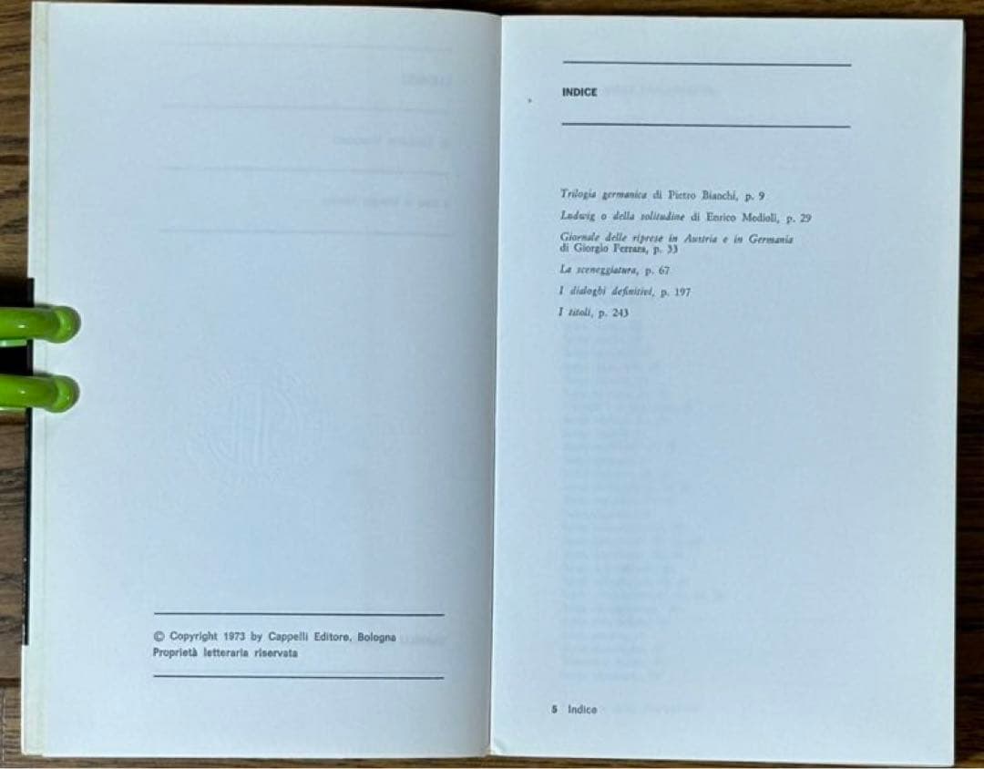 ヴィスコンティ映画本2冊イタリア語版ヴェニスに死す　ルートヴィヒ　シナリオと解説
