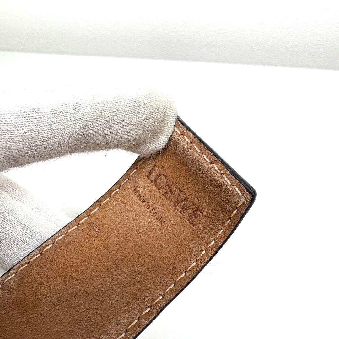 ☆人気☆LOEWE スラップ ブレスレット カーフレザー ライトブラウン