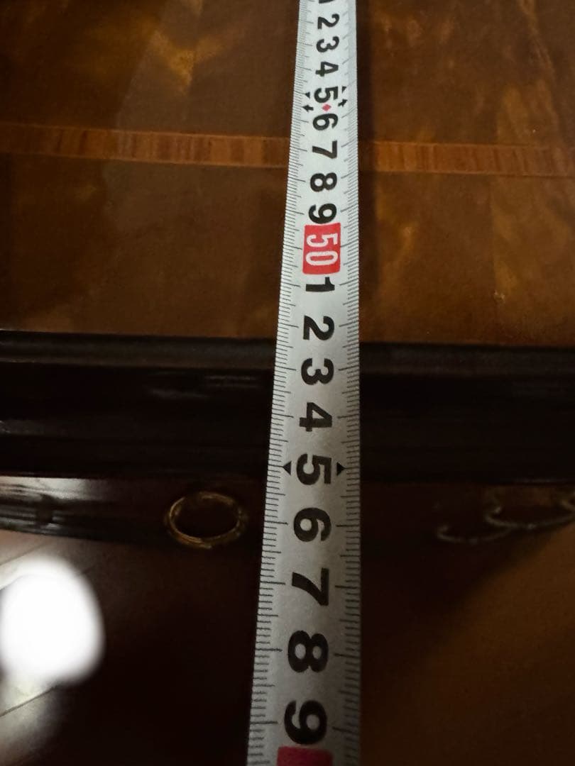 すぎた　ブラウン木製チェスト 4引き出し 鍵付き　4/4までの出品⭐️