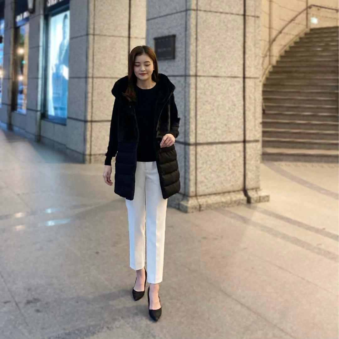 【美品】m_premier ムートンダウンベスト