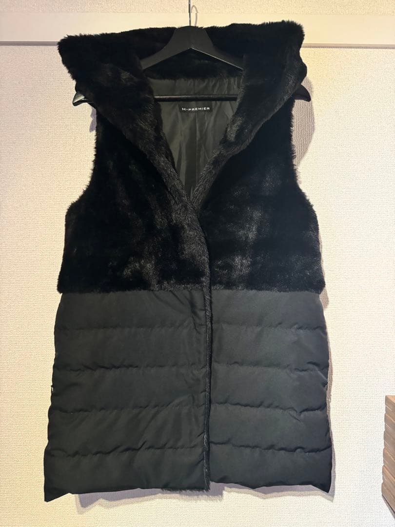 【美品】m_premier ムートンダウンベスト