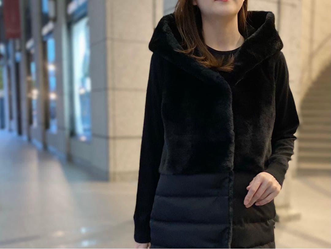 【美品】m_premier ムートンダウンベスト