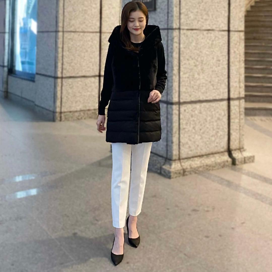 【美品】m_premier ムートンダウンベスト