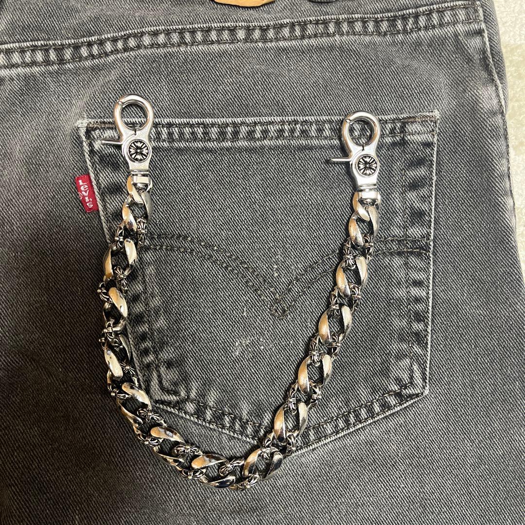 LITTLE WING 70's クロス刻印 ウォレットチェーン LW736