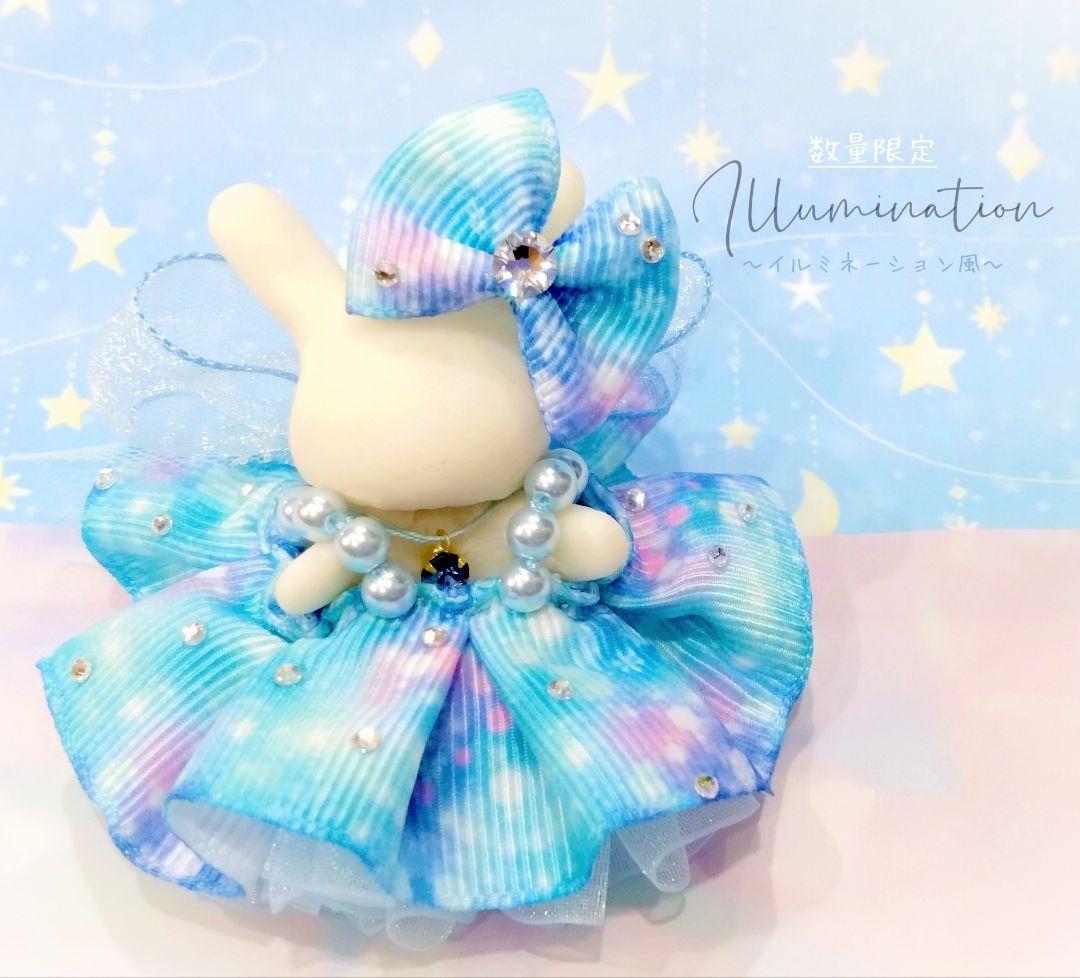 【アンティ】ドール　赤ちゃん　ドレス　服　水玉　ドット