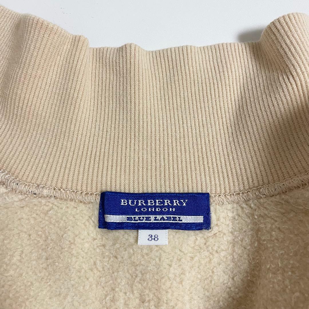 バーバリー ノバチェック ブルゾン ジャケット ロゴ 38 M スウェット
