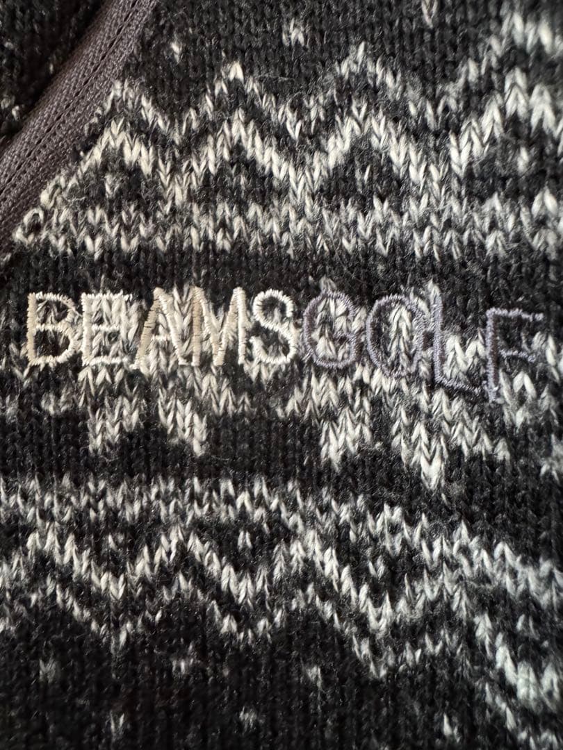希少　美品　BEAMSGOLF ビームスゴルフ　総柄　ベスト　M