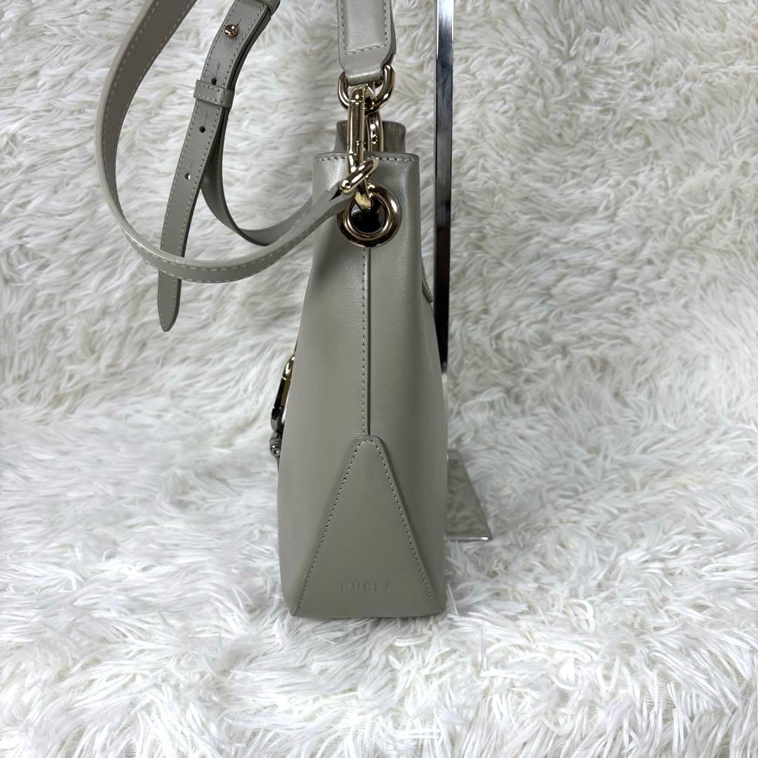 FURLA シレナ　ホーボーバッグM 2WAY ショルダーバッグ　グレージュ
