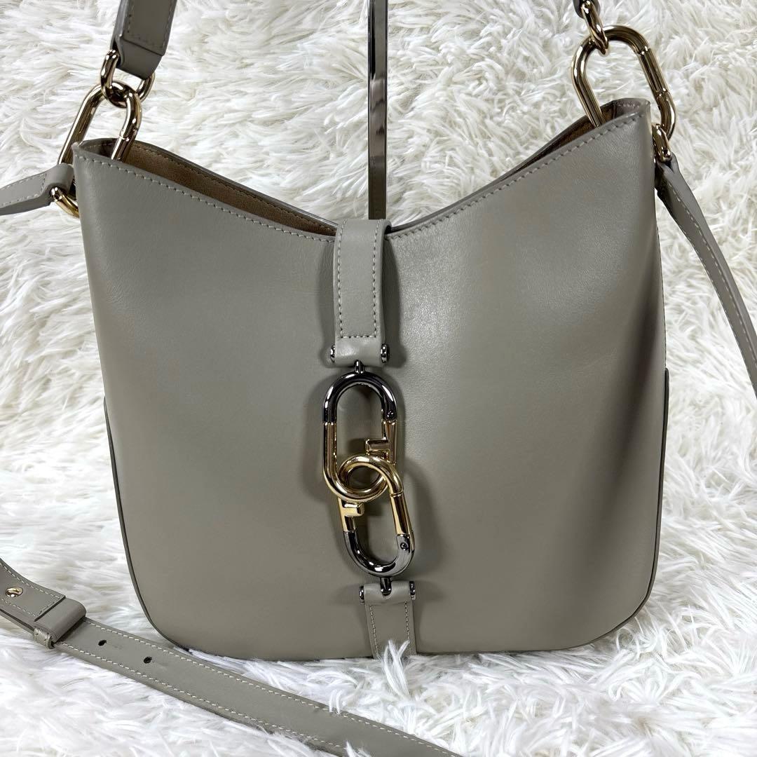 FURLA シレナ　ホーボーバッグM 2WAY ショルダーバッグ　グレージュ